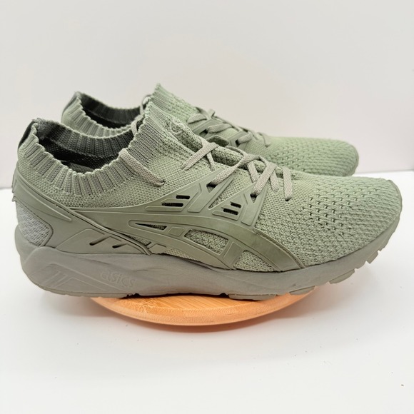 Asics Gel Kayano Trainer Knit Men's Sneakers Walking Shoes Green Size 9.5 - Picture 1 of 10